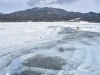 結氷した糠平湖